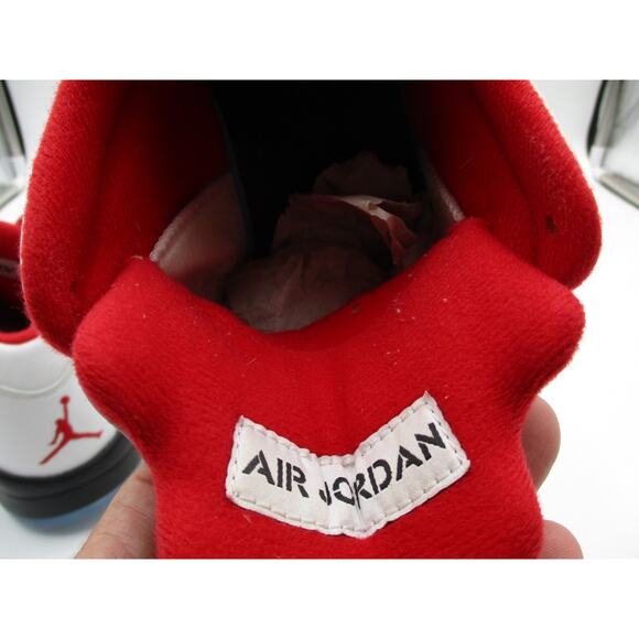 SAMPLE Nike Air Jordan 5 Low Golf Cleats Retro Fire Red Men Sz 9 CU4523-100 1A7 - Picture 11 of 16